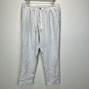 INDUSTRIE Men 100% Linen Casual Fit Pants Size XL New